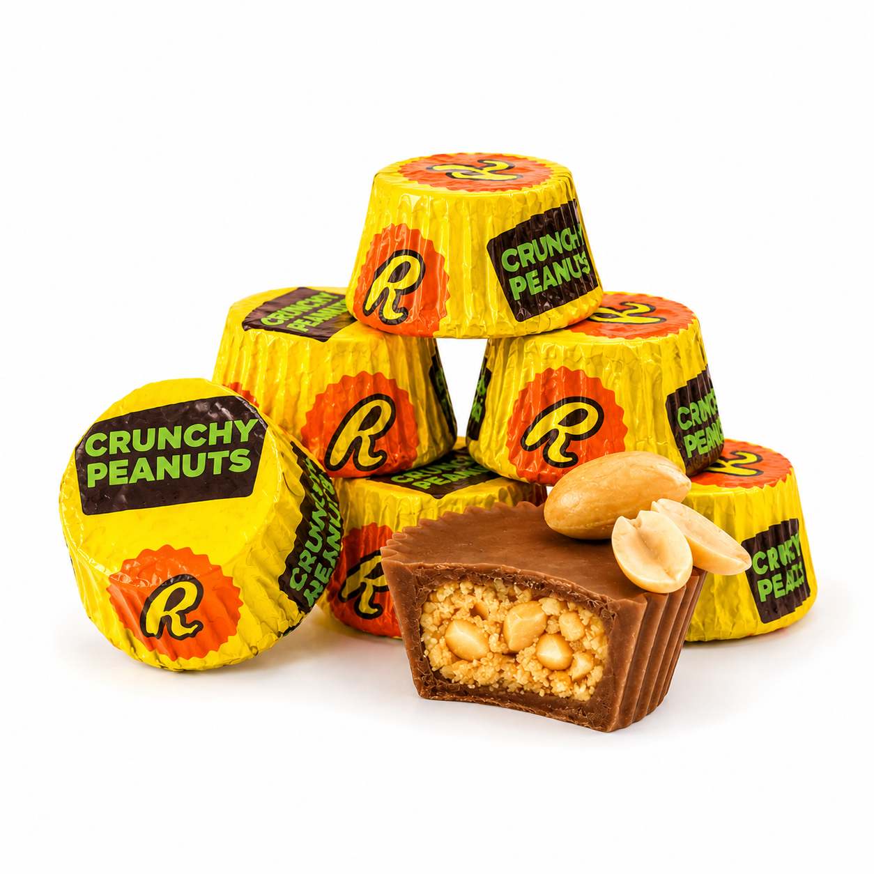 Reese's Miniature Cups Chocolate con Leche y Crema de Cacahuete con Cacahuetes Crujientes – Bolsa de Valor a Granel