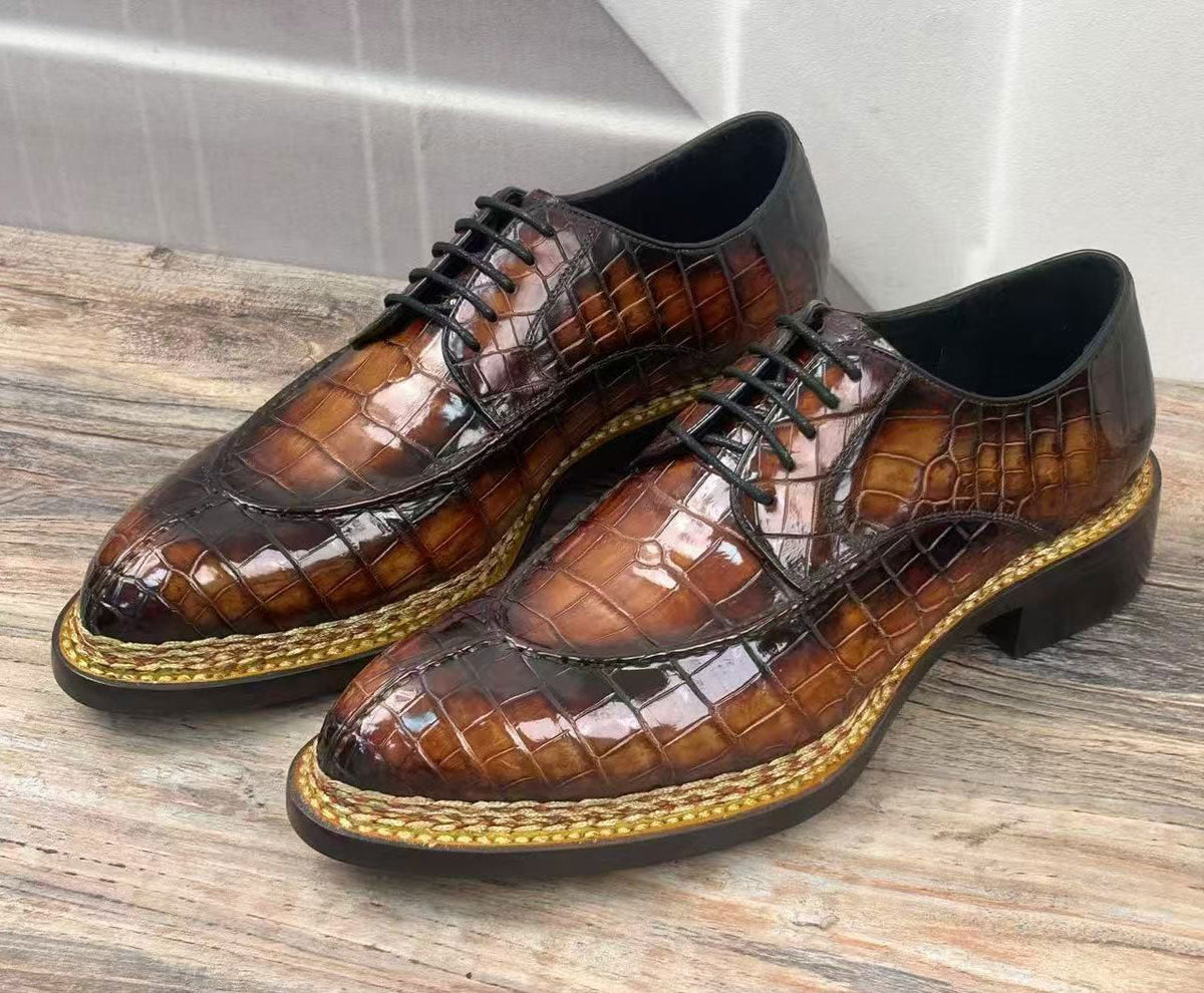 Maurice Regent Alligator Oxford - Coñac