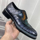 Maurice Regent Alligator Oxford - Grey