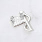 Rhinestone American USA Flag Pin Brooch