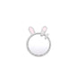 Rhinestone Bunny Bow Mirror Adhesive Phone Grip and Stand