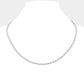 18 INCH, 4mm Stainless Steel Rope Chain Necklace
