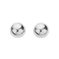 18K Gold Dipped Stainless Steel Metal Dome Stud Earrings