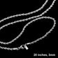 20 INCH, 3mm Stainless Steel Rope Chain Necklace
