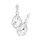 Crystal Rhinestone Teardrop Evening Earrings