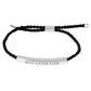 Gold Dipped BEST SISTER Pointed Rope Pull Tie Bracelet