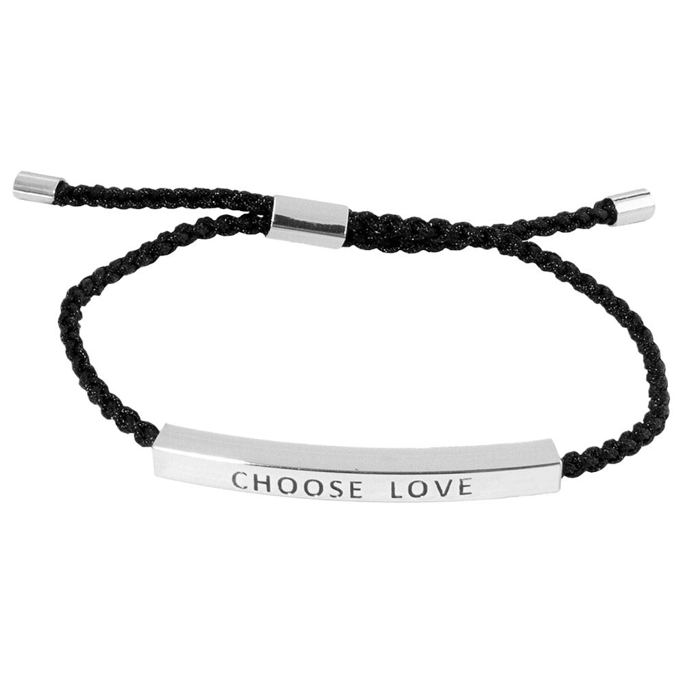 Gold Dipped Bar Pointed Rope Cinch Pull Tie Bracelet