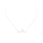 Gold Dipped CZ Crown MAMA Message Pendant Necklace