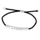 Gold Dipped BRAVE Bar Pointed Rope Pull Tie Bracelet