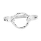 Women's Hammered Open Metal Circle Hook Bracelet