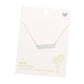 Mama Message Metal Rectangle Pendant Necklace