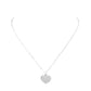 Pave heart pendant necklace