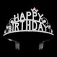 Rhinestone Paved HAPPY BIRTHDAY Message Princess Tiara