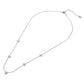SECRET BOX Stainless Steel Stone Starburst Station Necklace
