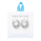 Stainless Steel Spiral Hoop Pin Catch Earrings