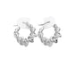 Stainless Steel Spiral Hoop Pin Catch Earrings