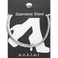 Stainless Steel Wheat Link Chain Anklet