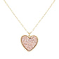 Druzy Heart Pendant Necklace