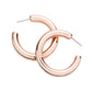 Fashionable Bold Metal Half Hoop Earrings