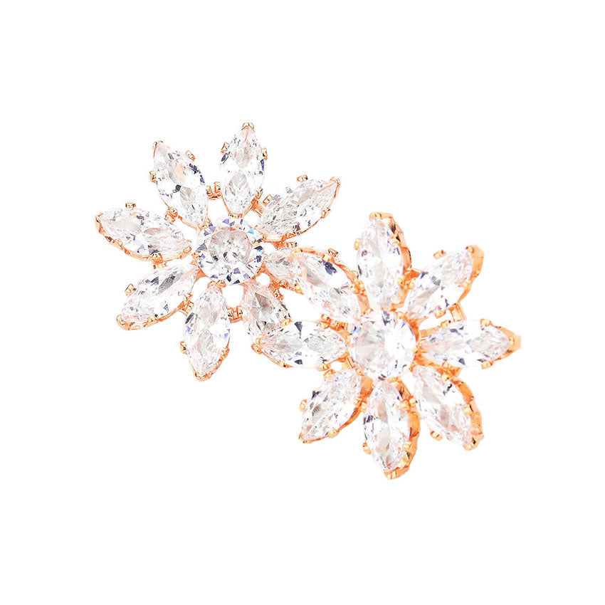 Flower Evening Stud Earrings