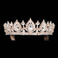 Teardrop Accented Marquise Stone Cluster Princess Tiara