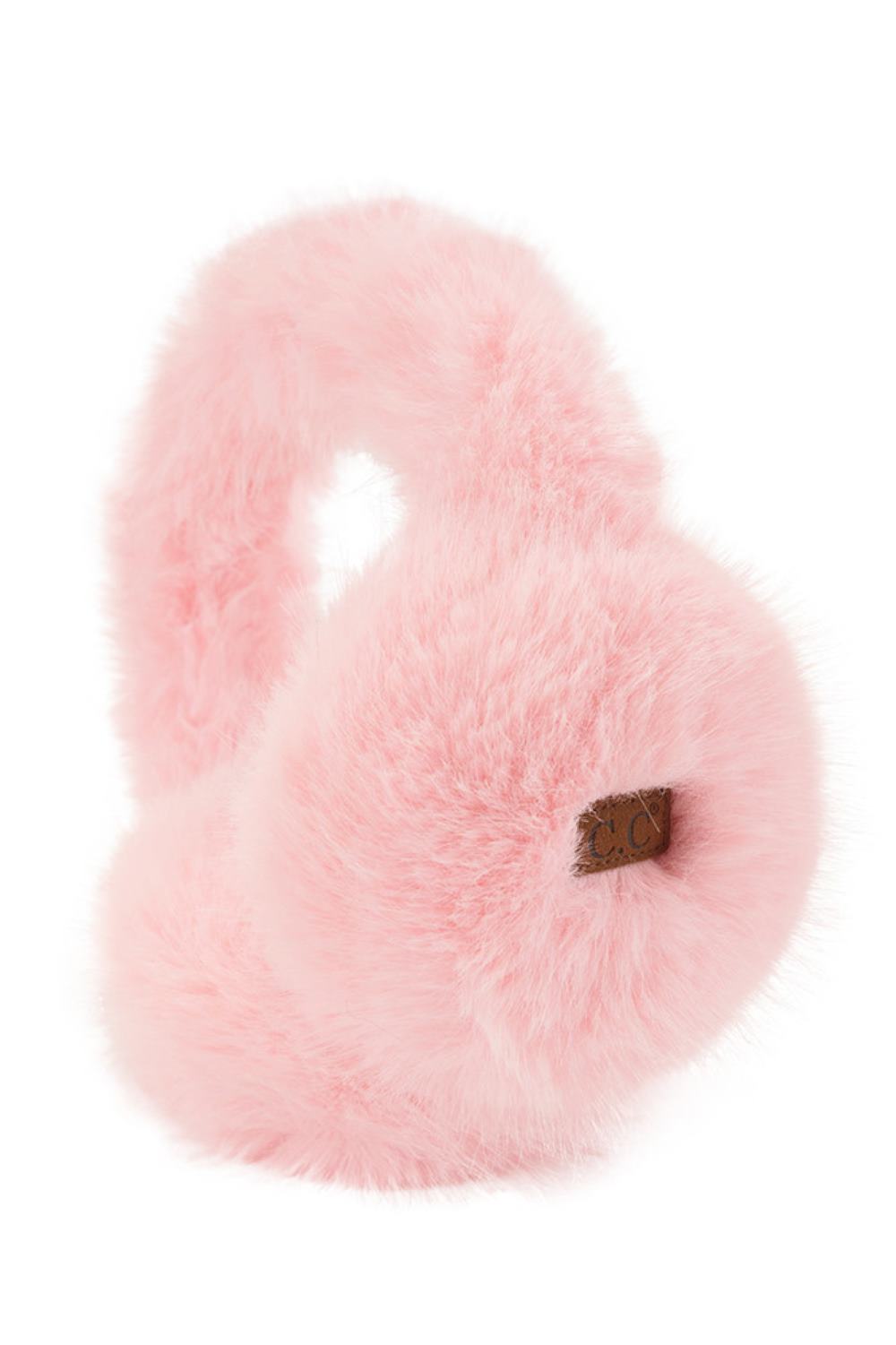 C.C Solid Long Fur Winter Ear Muff Ear Warmer