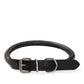 Collar de cuero enrollado para perro