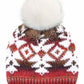 C.C Multi Yarn Aztec Beanie Hat