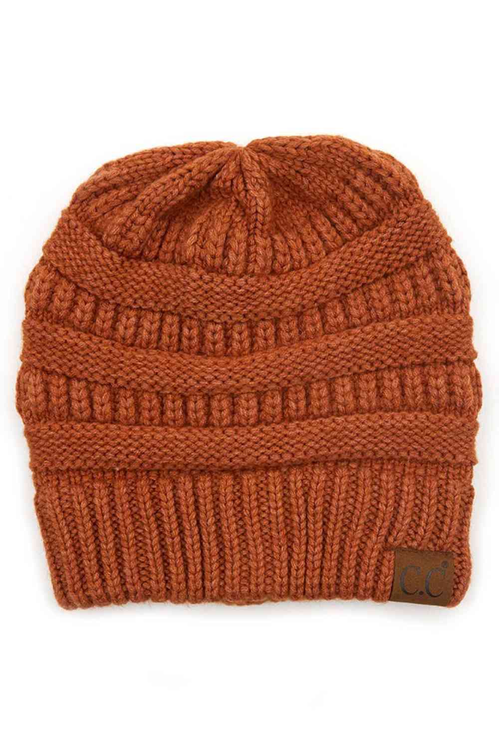 C.C Soft Yarn Knit Beanie Hat