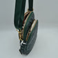 Quilted Puffer Crossbody Bag Multi-Zip Shoulder Bag with Adjustable Strap
