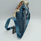 Quilted Vertical Crossbody Pouch Bag with Front Snap Pocket