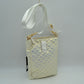 Quilted Vertical Crossbody Pouch Bag with Front Snap Pocket