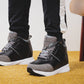 CALTO - S22817 - 3.6 Inches Taller (Black/Grey) - High - Top Sneakers