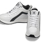 CALTO - S23305 - 3.2 Inches Taller (White) - Sneakers