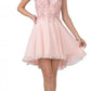 CLEARANCE - Aspeed S2331 Embroidered V-Neck Short A-Line Dress (Size Medium)