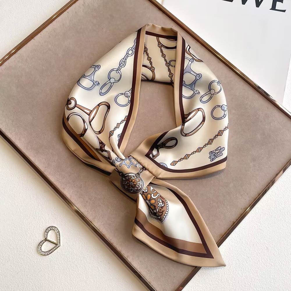 Elegant Pattern Print Decorative Neck Scarf