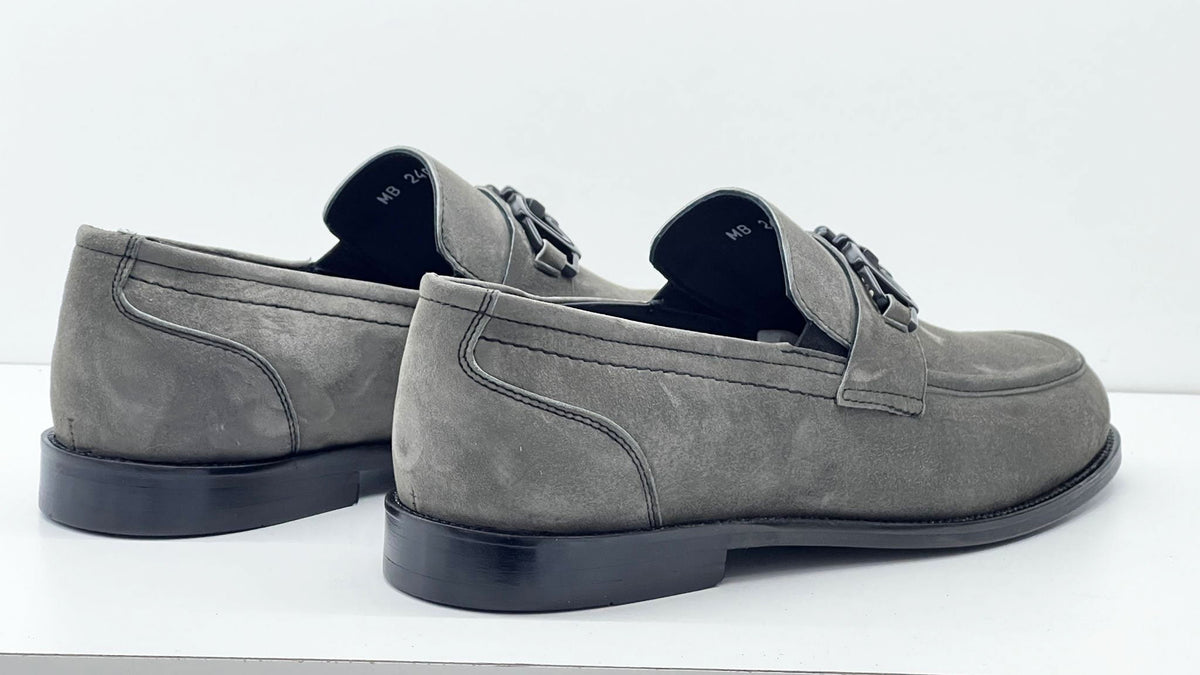 C Collection Suede Loafer - Grey