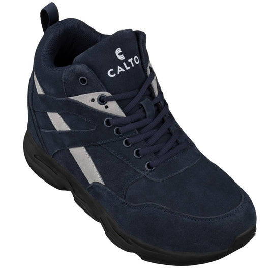 CALTO - S33595 - 4 Pulgadas Más Alto (Azul/Gris) - Zapatillas