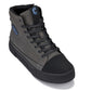 CALTO - S3423 - 2.4 Inches Taller (Grey) - Cap Toe High Top Zip-Up Sneaker Boots