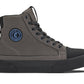 CALTO - S3423 - 2.4 Inches Taller (Grey) - Cap Toe High Top Zip-Up Sneaker Boots