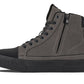 CALTO - S3423 - 2.4 Inches Taller (Grey) - Cap Toe High Top Zip-Up Sneaker Boots