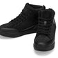 CALTO - S4130 - 2.6 Inches Taller (Onyx/Black Sole) - Corduroy Ankle Top Sneak-boot