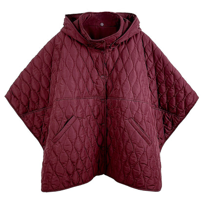 Wave Pattern Padded Cape