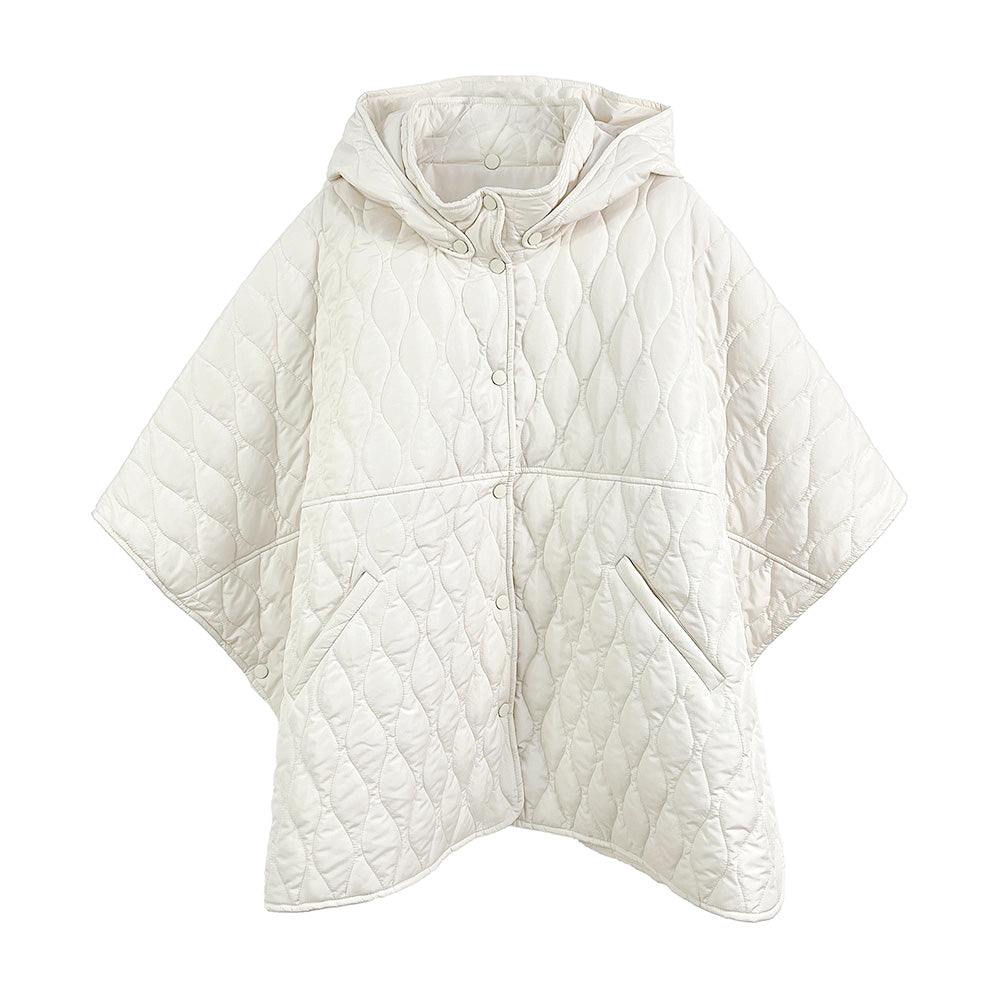 Wave Pattern Padded Cape