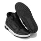 CALTO - S4750 - 3 Inches Taller (Black) - High Top Sneakers