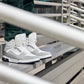 CALTO - S4751 - 3 Inches Taller (White/Grey) - High Top Sneakers