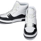CALTO - S4752 - 3 Inches Taller (White/Black) - High Top Sneakers