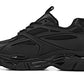 CALTO - S5282 - 2.6 Inches Taller (Jet Black/Onyx Sole) - Chunky Sole Sporty Sneakers