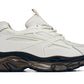 CALTO - S5283 - 2.6 Inches Taller (Beige/Translucent Onyx Sole) - Chunky Sole Sporty Sneakers