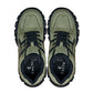 CALTO - S5284 - 2.6 Inches Taller (Khaki Green/Translucent Onyx Sole) - Chunky Sole Sporty Sneakers